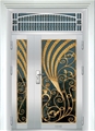 门业图片-供应珈福不锈钢子母门JFZM-5012（铸铝花）图片