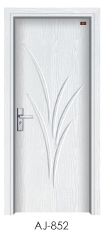 门业图片-免漆套装门优质PVC免漆室内门，实木复合门2100*900*280图片