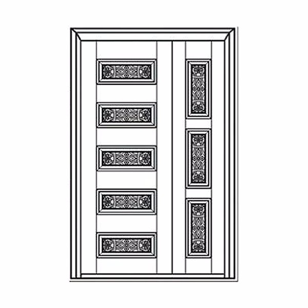 门业图片-铸铝拼接门系列铸铝拼接门系列门面JY-905图片