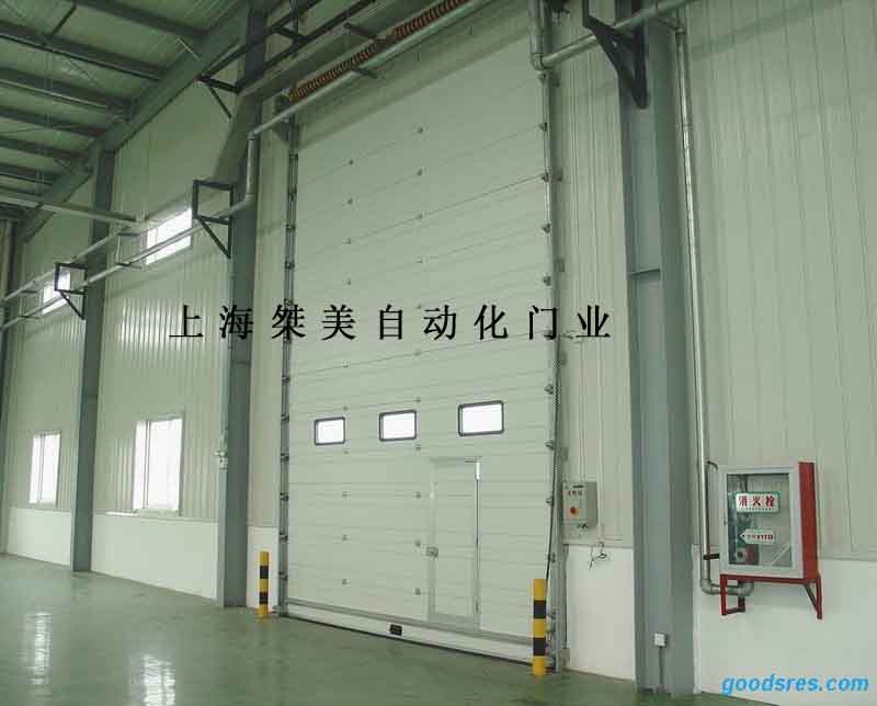 门业图片-工业滑（提）升门厂家直存上海彩钢滑升门，免费安装，维修JM009图片