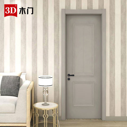 门业图片-3d木门3D木门室内门定制套装门卧室门实木复合简约现代免漆门D-923D-923图片