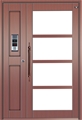 门业图片-镀锌板不锈钢仿真铜门JFX-11005图片