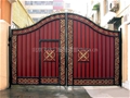 门业图片-北京加工铁艺大门围栏安装平移门齐全图片