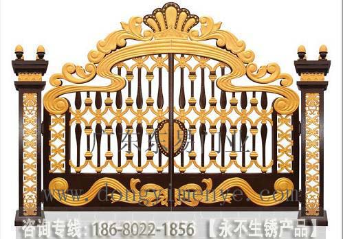 门业图片-铸铝别墅门北京雅居乐DY-1316经典欧式别墅门DY-1316图片