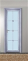 门业图片-【裕豪】铝合金卫浴门玻璃门宽包边高档平开门卫生间门浴室厨房门YH-5004图片
