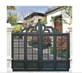 门业图片-中式别墅围墙大门优雅铝艺门JH606图片