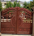 门业图片-佛山地区铸铝花园大门坚固耐用JH810图片