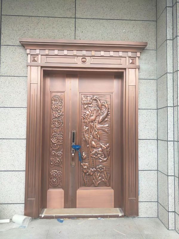 门业图片-推拉门铜门生产制作JH325图片