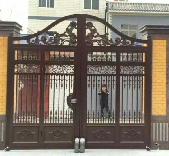 门业图片-推拉门古典温馨时尚铸铝别墅门Jh633图片
