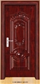 门业图片-钢木门FL-9001经典红木（反凸工艺）图片
