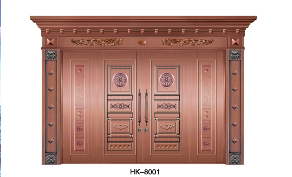 门业图片-铜铝门铜铝门hk-8001图片
