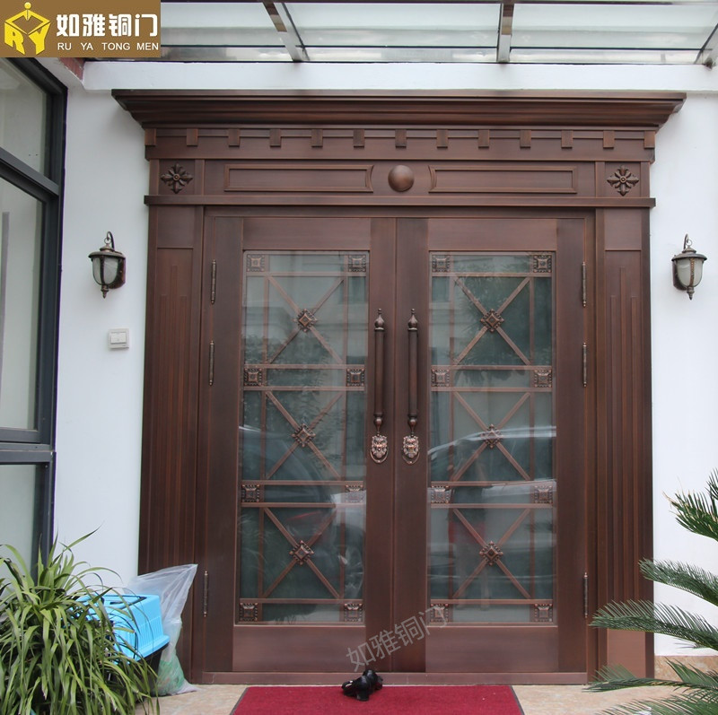 门业图片-如雅双开铜门铜门_上海铜门_铜装饰_上海铜装饰1001图片