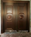 门业图片-佛山裕象铜门-供应电话聚福龙双开门图片