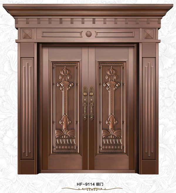 门业图片-铜门/复合铜门铜门HF-9114图片
