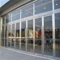 门业图片-天津安装钢化玻璃隔断订做图片