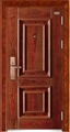 门业图片-WF-1819双喜临门（10CM拼接工艺）艺术安全门图片