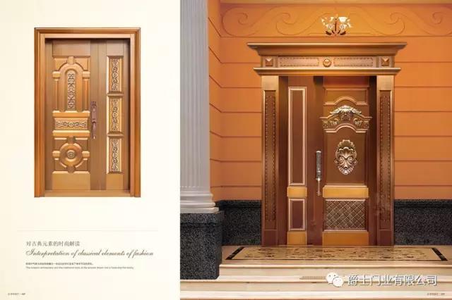 门业图片-不锈钢防盗门爵士不锈钢防盗门--中式进户大门**图片