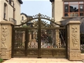 门业图片-天津铝艺庭院门铝艺大门 和平区安装铝艺围栏100图片