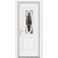 门业图片-HK-9613暖白尚品精雕玻璃门系列图片