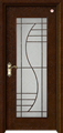 门业图片-实木玻璃门系列KX-1001图片