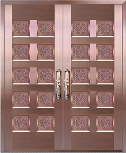 门业图片-超豪铜门背面可选批发超豪铜门背面二BM-002图片