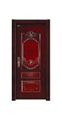 门业图片-供应百洲钢木门(仿实木)贵妃红图片