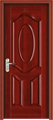 门业图片-宝佳49红木纹 永佳钢木门可定制图片