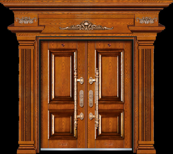 门业图片-非标门系列JP-8010原木金雕黄檀正凸 永佳非标门可定制图片