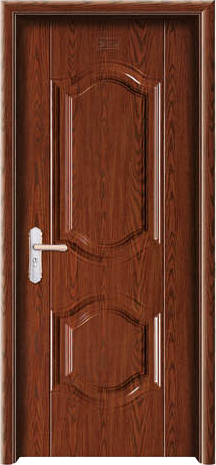门业图片-钢木门系列卡利亚里105加州红橡 钢木门可定制图片