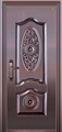 门业图片-标准安全门NB-T05-花开富贵(仿真铜)图片