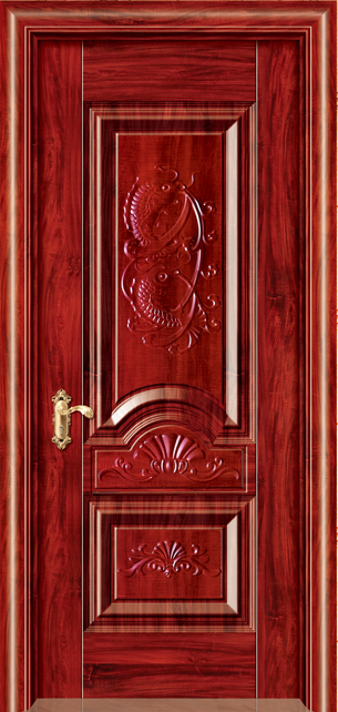 门业图片-钢木门系列XN-811经典红木图片