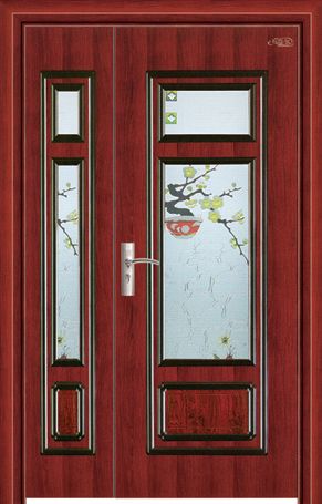 门业图片-烤漆钢木室内门低价供应烤漆钢木室内门AGR-013图片
