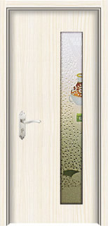门业图片-经典生态木门系列经典生态木门MH-1033白枫 玻璃门图片