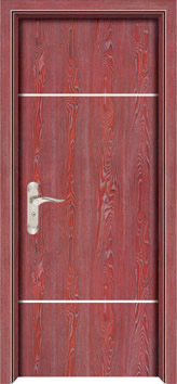 门业图片-浮雕幻影白实木门系列浮雕幻影白实木门MH-9007同步铁红图片