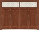 门业图片-优美中国结高级仿铜门MSY-720富贵吉祥四开门(仿紫铜)图片
