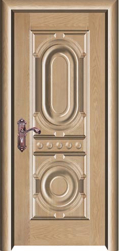 门业图片-浮雕艺术木门 供应浮雕艺术木门MOL-9618（金丝楠木）图片