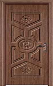 门业图片-原木烤漆门广东钢木门厂，佛山钢木门，优质钢木门，好万家钢板门H-1580图片