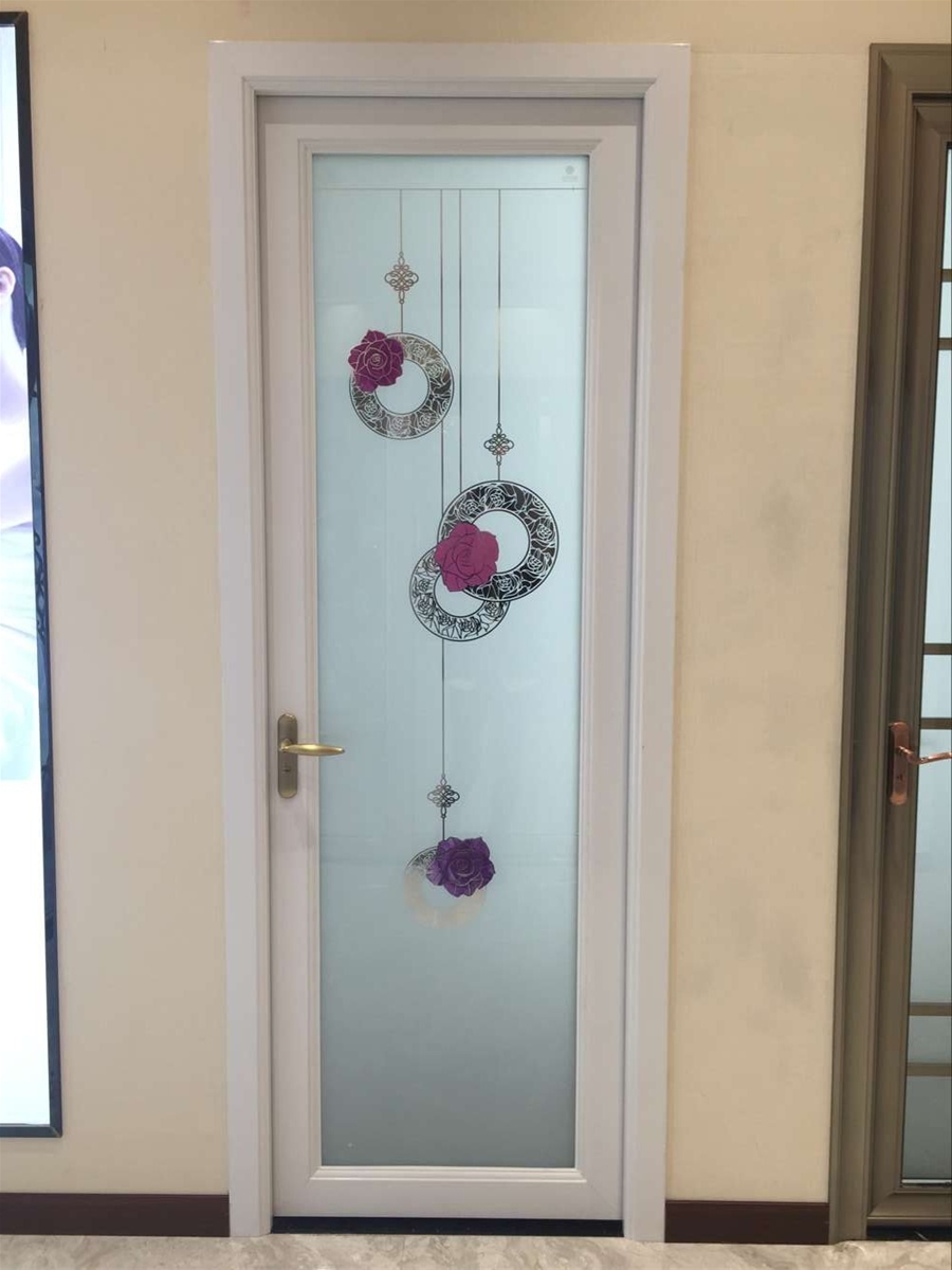 门业图片-铝合金门窗防潮隔热卫生间门全网供应，康盈时尚平开门打造浪漫空间KY-50--图片