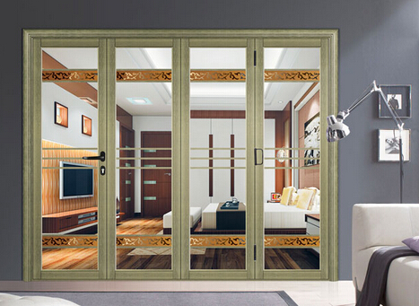 门业图片-铝合金门窗康盈门窗品牌供甘肃高档铝合金门窗系列折叠门KY-50--图片