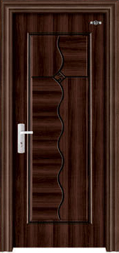 门业图片-钢木室内门低价批发庆裕钢木室内门QY-002钢木室内门图片